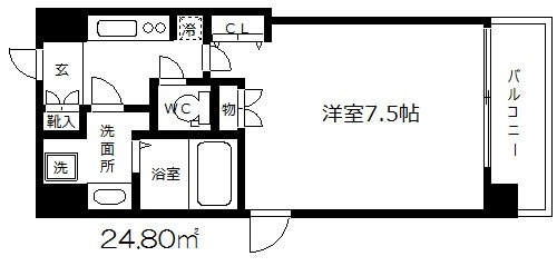 W-STYLE大阪谷町の間取り