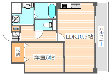 プランドール綾の間取り|使いやすい間取りです。