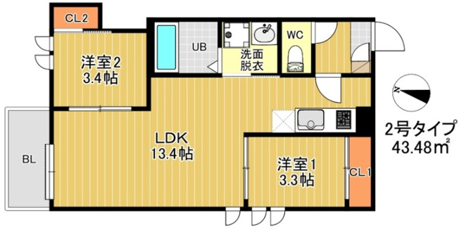 【間取り】 | REGALEST-F 茶山　★プライスホームなら仲介手数料が0円です！★