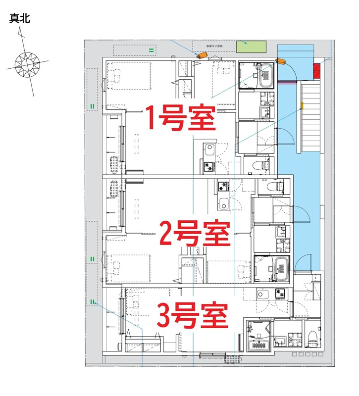 江戸川区東葛西５丁目のアパートの区画図
