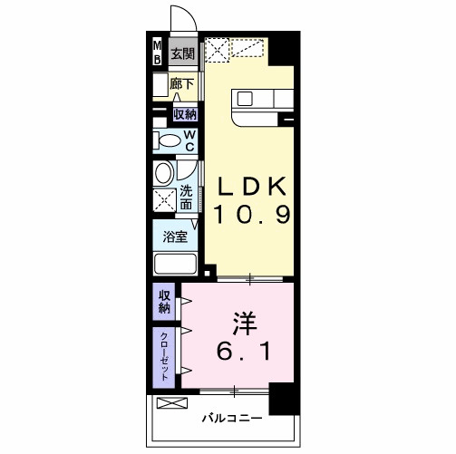 グランスヴニールの間取り|使いやすい間取りです。