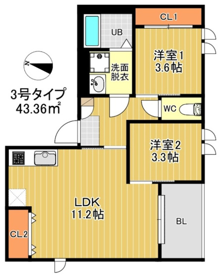 【間取り】 | REGALEST-F 茶山　★プライスホームなら仲介手数料が0円です！★