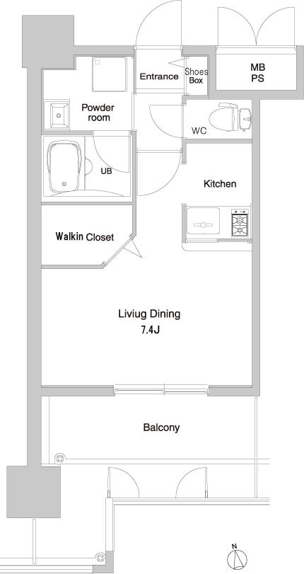新品家具付きマンション港3(KaGood福岡)