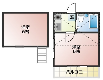 【間取り】 | ジュネパレス稲毛第4