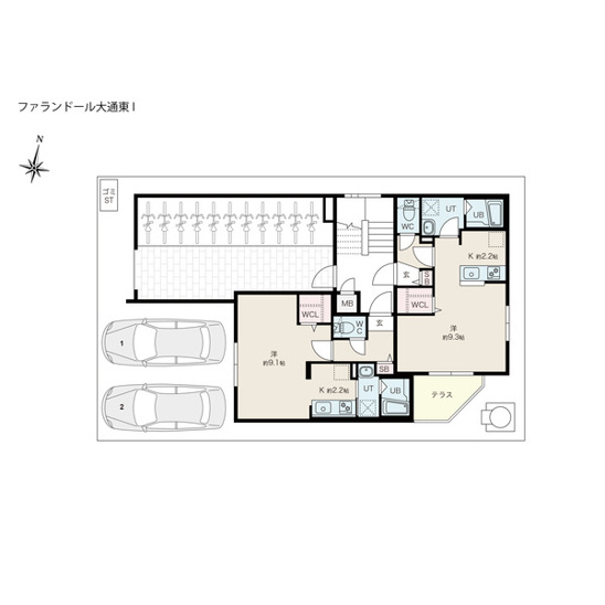 【駐車場】ファランドール大通東 I 