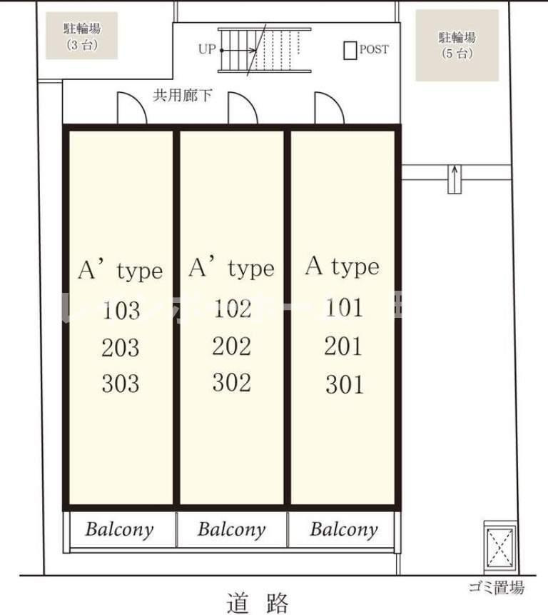 リブリ・F-Dressrosa.Ai※初期費用分割あと払いサービス利用可能物件の区画図