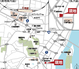 【地図】 | クレイドルガーデン石巻市中央第4