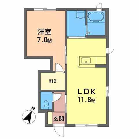 シャーメゾンルミエール川内の間取り