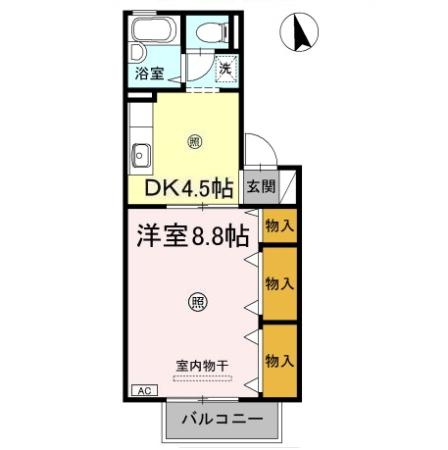 ドミール古川　C棟の間取り