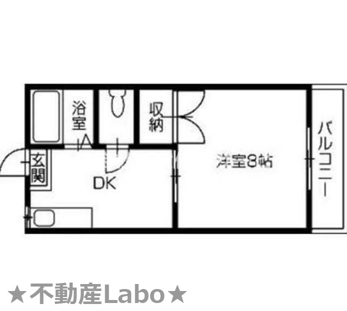 コーポ四番館アップルの間取り