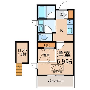 ヌーベルバーグ西馬橋の間取り