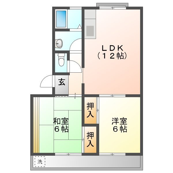 ゆたかマンションの間取り