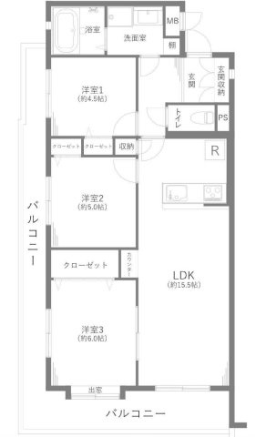 藤和ライブタウン東戸塚Ⅰの間取り