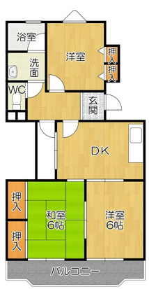 ベルハイムOKADAの間取り