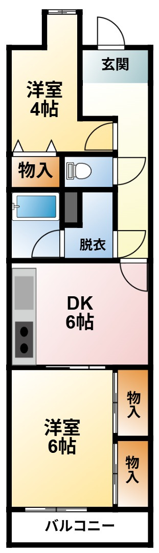 ライオンズマンション茂原第２の間取り