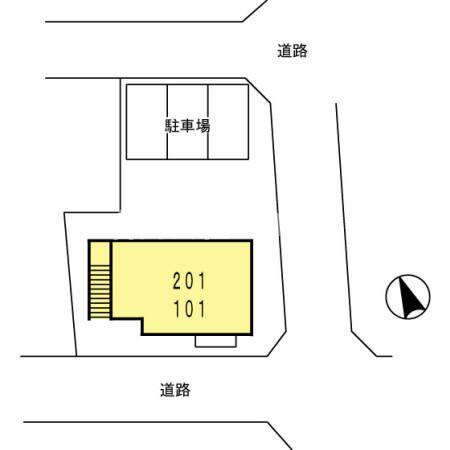 コンフォルト　カーサの区画図