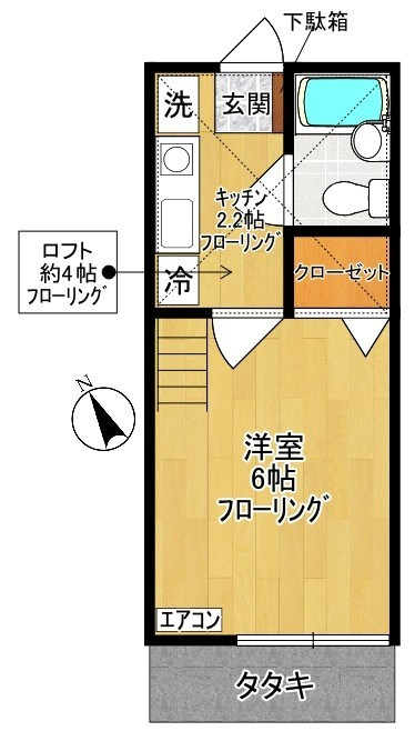 ペアハイム　ＸＩの間取り