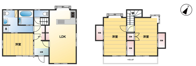 【間取り】 | 鴻巣市氷川町　中古戸建