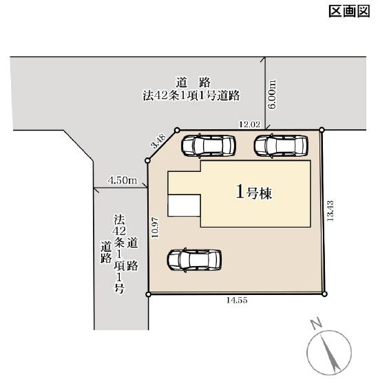 小美玉市羽刈2期　新築戸建の区画図