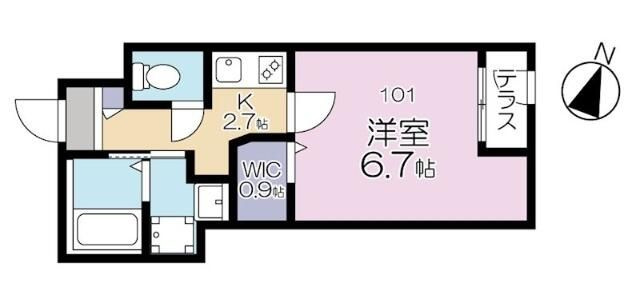 Ｖｉｖａｌｅｔｔａ　横浜の間取り