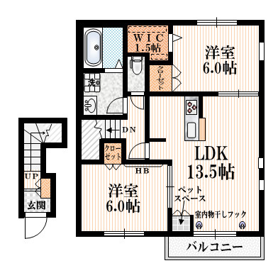 メゾン　ボヌール　Ｂ棟の間取り