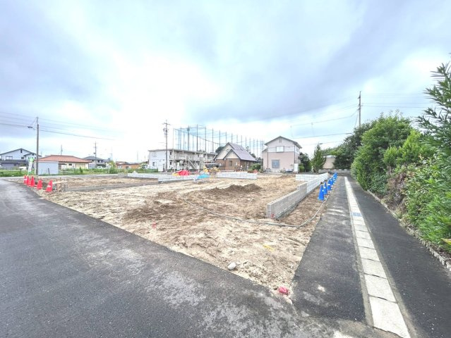ブルーミングガーデン　一宮市浅井町東浅井　全5区画分譲の外観|「現地（202●年●月●日）撮影」　
■全体写真　
■ヤマダ不動産　株式会社リライフ　