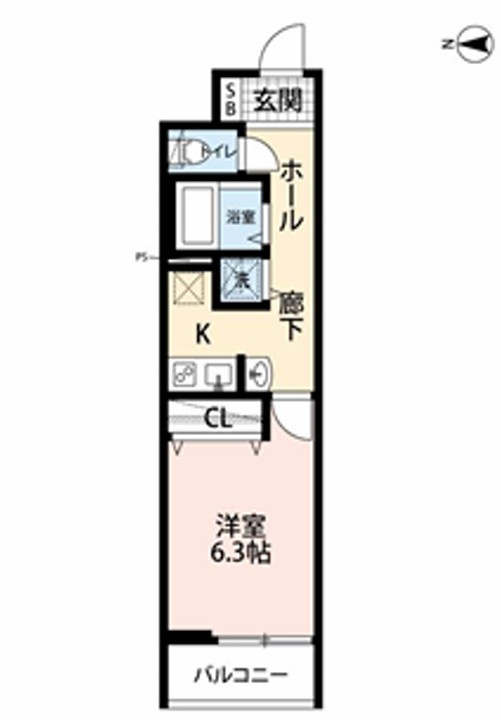 リーブルファイン獨協大学前　2号棟の間取り