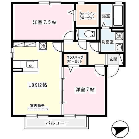 ラパン久宝寺C棟の間取り