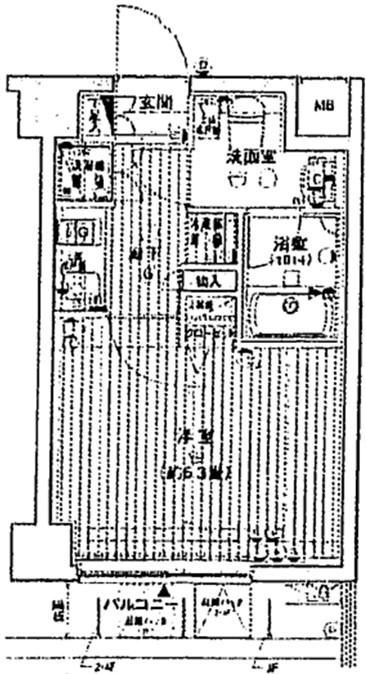 プレール・ドゥーク森下の間取り|間取りです。