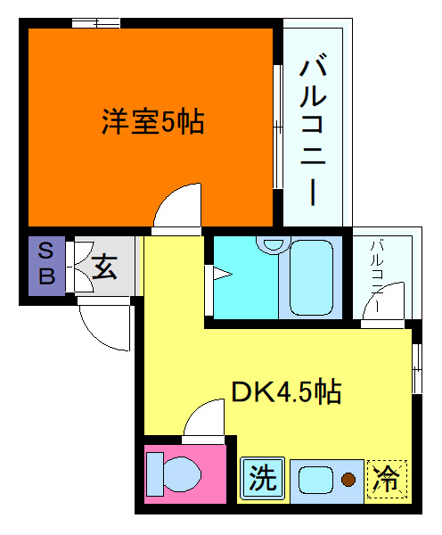 アメニティ東神戸の間取り