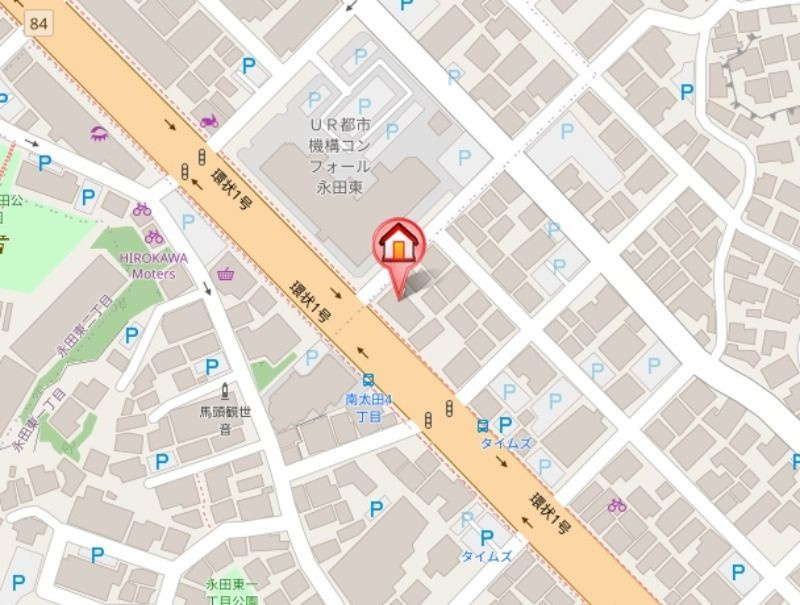 グリフィン横浜・サザンフォートの地図