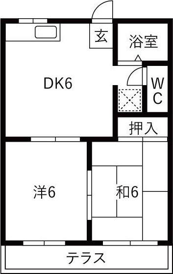 タウニー柿本の間取り