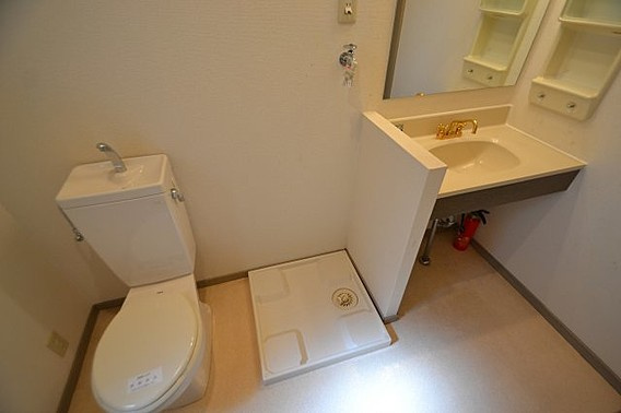 ワコーレ城内の洗面所