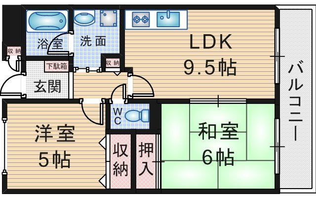 グリーンハイツ清風の間取り