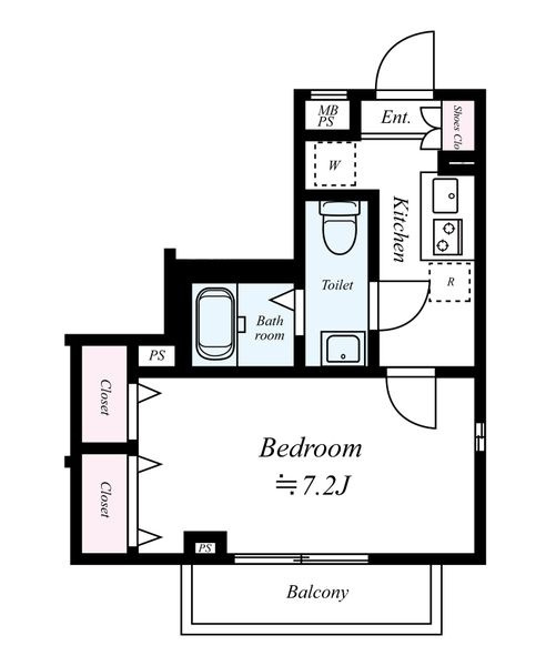 カーロ　ヴィッラ　西巣鴨の間取り|間取りです。