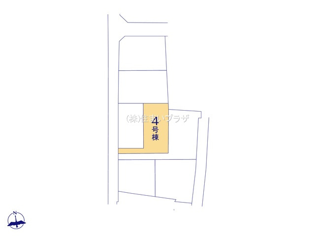 仲介手数料無料）津島市高台寺町の区画図