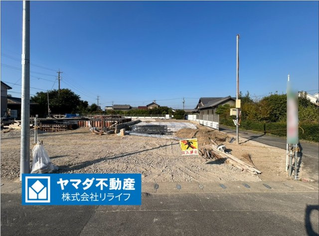ブルーミングガーデン　一宮市浅井町東浅井　全5区画分譲の外観|「現地（202●年●月●日）撮影」　
■外観写真　
■ヤマダ不動産　株式会社リライフ　