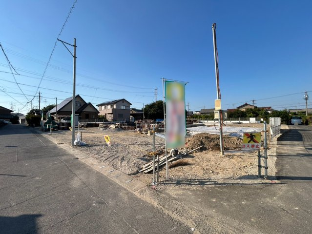 ブルーミングガーデン　一宮市浅井町東浅井　全5区画分譲の外観|「現地（202●年●月●日）撮影」　
■全体写真　
■ヤマダ不動産　株式会社リライフ　