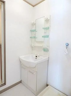 武蔵村山市岸３丁目の賃貸マンションの洗面所