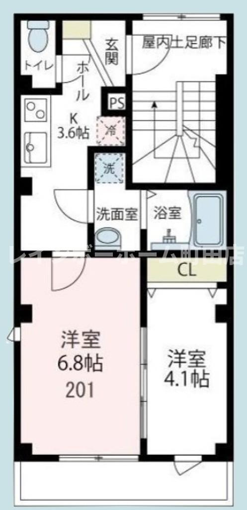 ルーチェ ソラーレ※初期費用分割後払いサービス利用可能物件の間取り
