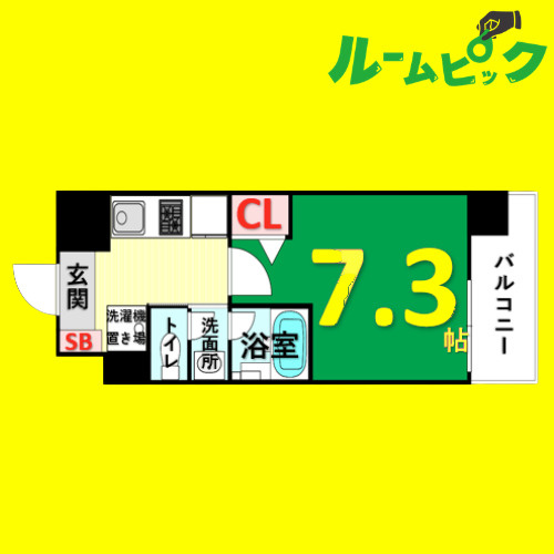 CITY SPIRE 名古屋本陣　名古屋市賃貸　仲介手数料無料の間取り