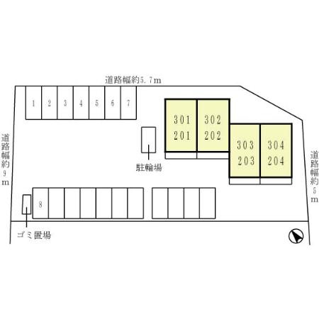 マンションレオーノの区画図