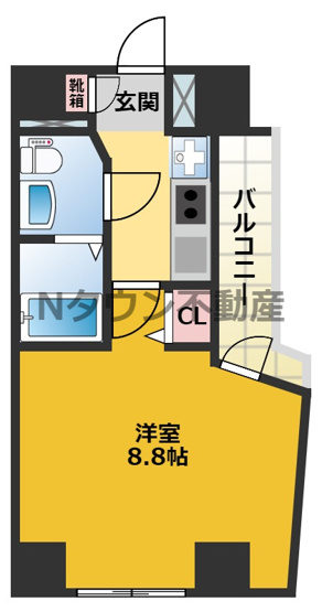 【間取り】 | エステムプラザ名古屋栄プレミアム | 間取りです。