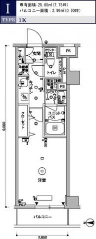 スカイコート木場ガーデンの間取り