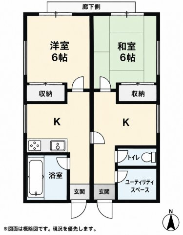 寺崎荘の間取り