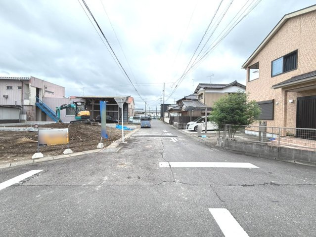 新築戸建　江南市宮後町１期　全２区画分譲の前面道路含む現地写真|「現地（202●年●月●日）撮影」　
■前面道路　
■ヤマダ不動産　株式会社リライフ