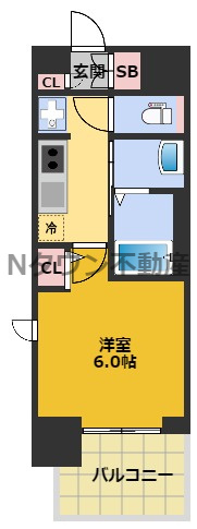 【間取り】 | エステムコート名古屋栄プレシャス | 使いやすい間取りです