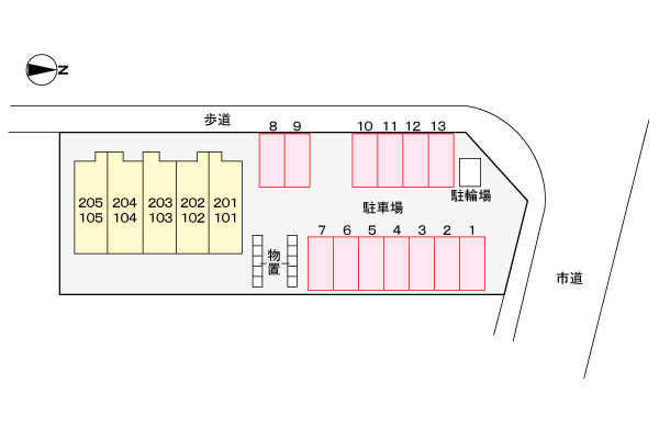 キャビン　Ｅ６８の駐車場|駐車場