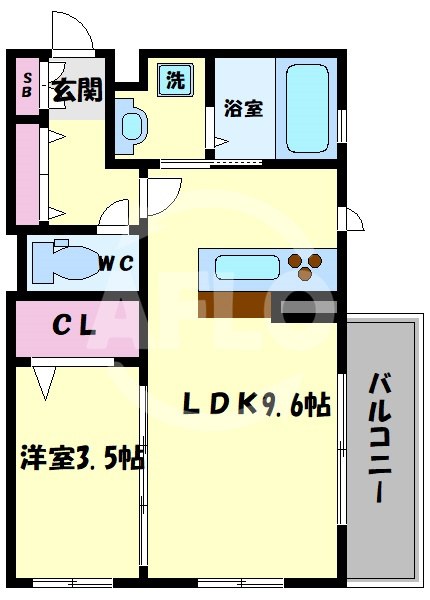 ラムココ真田山の間取り|ラムココ真田山　間取り