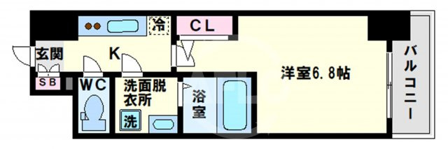 エスリード大阪上本町ブランシュの間取り|エスリード大阪上本町ブランシュ　間取り